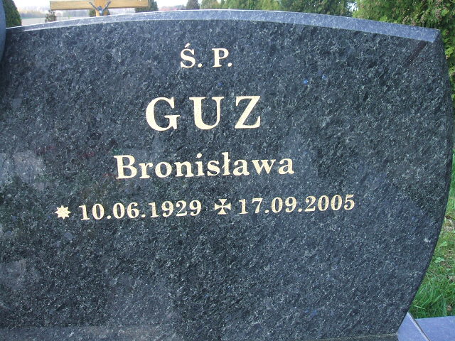 Bronisława Guz 1929 Kęty Gmina - Grobonet - Wyszukiwarka osób pochowanych